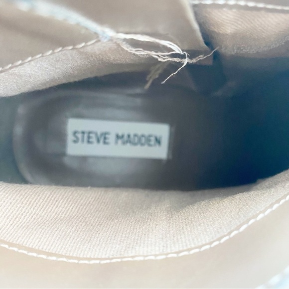 STEVE MADDEN Gray Ladd Western Suede Pointed Toe Ankle Booties - Picture 7 of 9